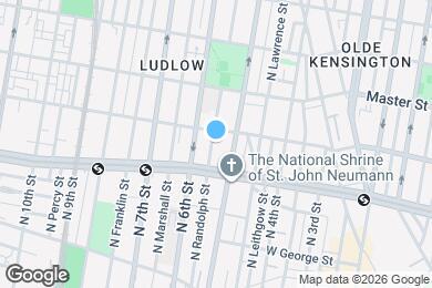 Map image of the property - 1225 N Randolph St