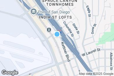 Map image of the property - 1242 W Olive St