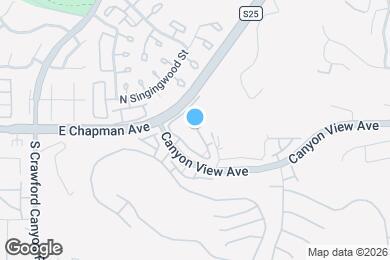 Map image of the property - 6034 E Cadbury Dr