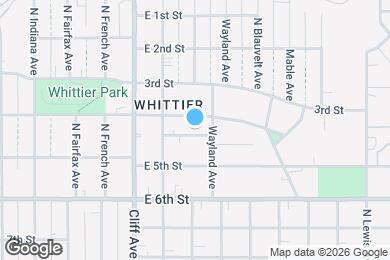 Map image of the property - 1320 E Pearl St