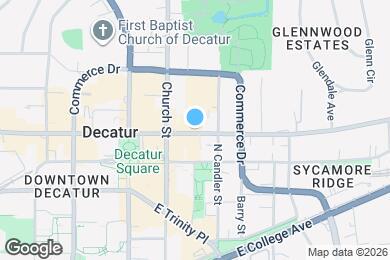 Map image of the property - 230 E Ponce de Leon Ave