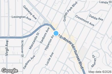 Map image of the property - 1050 Hyperion Ave