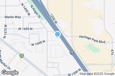Map image of the property - 1148 W 1600 N