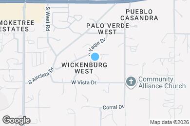 Map image of the property - 820 S Yaqui Dr