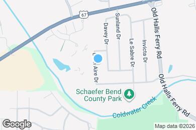 Map image of the property - 13900 Evan Aire Dr