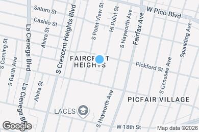 Map image of the property - 1621 Hi Point St