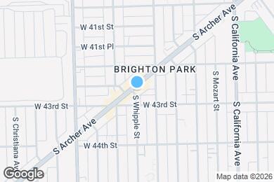 Map image of the property - 4253 S Whipple St