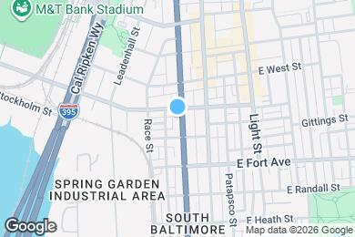 Map image of the property - 1312 S Hanover St