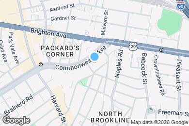 Map image of the property - 1128 Commonwealth Ave