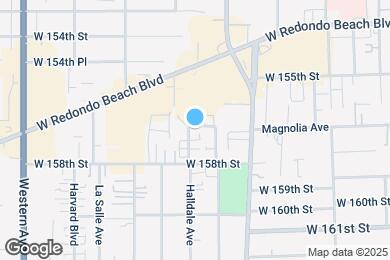 Map image of the property - 15702 Halldale Ave