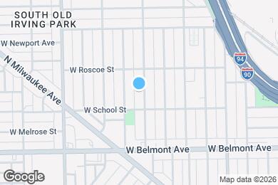 Map image of the property - 3324 N Hamlin Ave