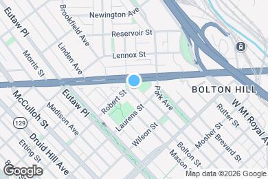 Map image of the property - 1833 Bolton St