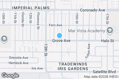 Map image of the property - 1380 Grove Ave
