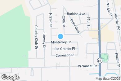 Map image of the property - 2208 Monterrey Dr
