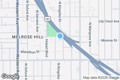 Map image of the property - 837 1/2 N Kingsley Dr