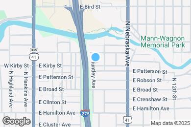 Map image of the property - 7703 N Huntley Ave