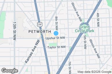 Map image of the property - 811 Upshur St NW