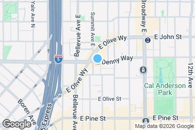 Map image of the property - 505 E Denny Way