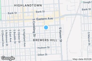 Map image of the property - 627 S Eaton St