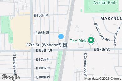 Map image of the property - 8627 S Ingleside Ave