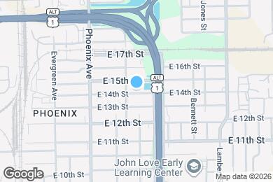 Map image of the property - 1225 E 14th St