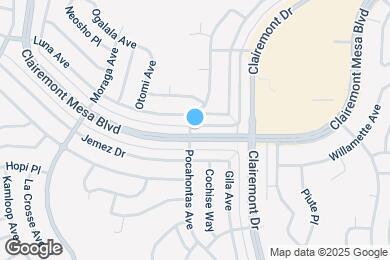 Map image of the property - 3606 Clairemont Mesa Blvd