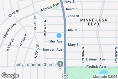 Map image of the property - 3020 Titus Ave