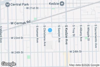 Map image of the property - 2244 S Spaulding Ave