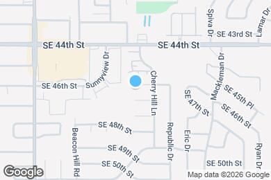 Map image of the property - 4708 SE 45th St