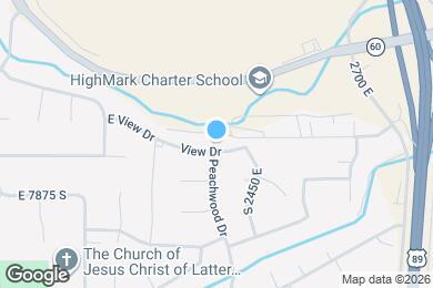 Map image of the property - 2410 E View Dr