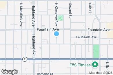 Map image of the property - 1245 N Cherokee Ave