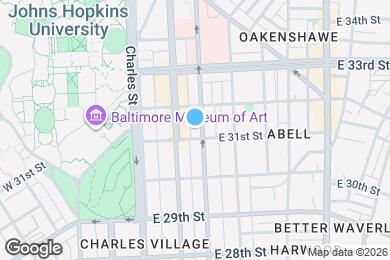 Map image of the property - 3108 N Calvert St