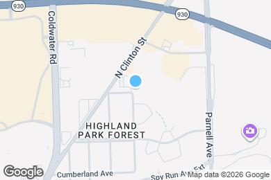 Map image of the property - 781 Fernwood Ave