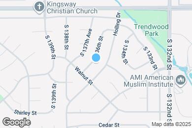 Map image of the property - 1607 S 136th St
