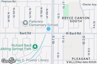 Map image of the property - 1406 N 8th Pl
