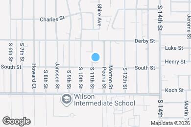 Map image of the property - 1320 S 11th St