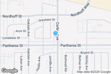 Map image of the property - 8735 Corbin Ave