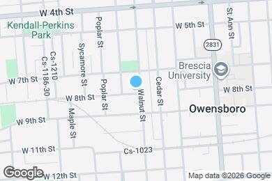 Map image of the property - 734 Walnut St