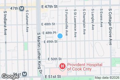 Map image of the property - 4847 S Vincennes Ave