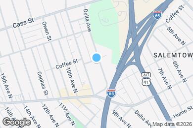 Map image of the property - 1823 Delta Ave