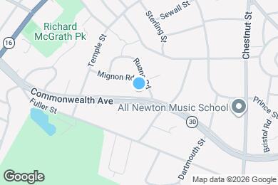 Map image of the property - 1551 Commonwealth Ave