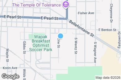 Map image of the property - 416 Erie St