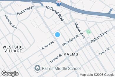 Map image of the property - 3340 Overland Ave