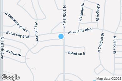 Map image of the property - 10309 W Monterosa Dr