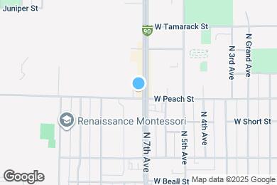 Map image of the property - 605 N 7th Ave