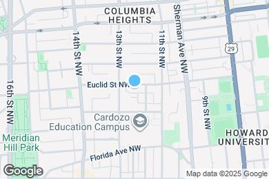 Map image of the property - 1218 Euclid St NW
