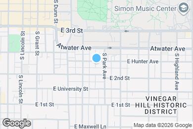 Map image of the property - 722 E Hunter Ave