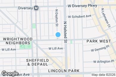 Map image of the property - 824 W Wrightwood Ave