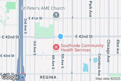 Map image of the property - 4206 5th Ave South