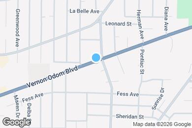 Map image of the property - 1050 Vernon Odom Blvd
